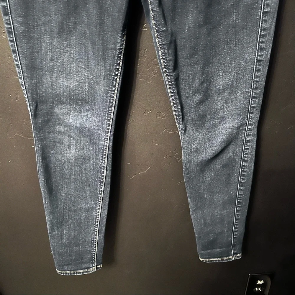 7 jeans B(AIR) ANKLE SKINNY IN STREAM Size:27 Color: Blue skinny jeans mid-rise - Picture 4 of 9